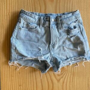 Denim Women's Shorts - Old Navy - OG Straight Distressed - Women's Size 0 EUC